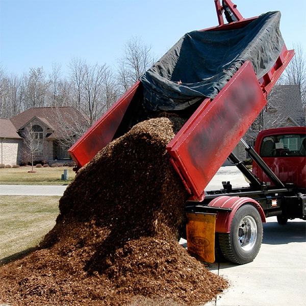 the delivery fee for mulch delivery varies depending on the distance and amount of mulch ordered